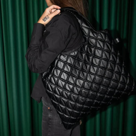 METALLIC Black Puffy