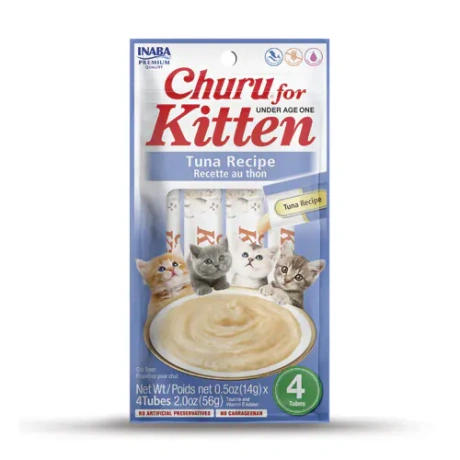 Inaba Churu Kitten Tuunikala kreem maiustus kassipojale