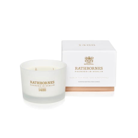Dublin Tea Rose, Oud & Patchouli Scented Candle 190 g